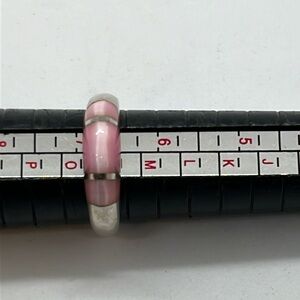 Pink cats eye FAS 925 Ring size 7